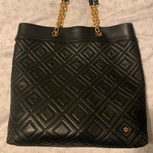 Gently Used Tory Burch Black Fleming Tote
